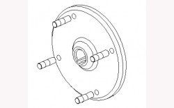 Antriebplatte Motorantrieb Rotor 900 und 1000