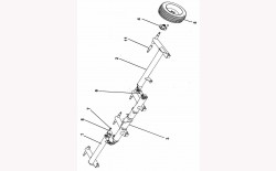 Radwelle f&uuml;r McConnel SR15/ Bomford Cutlass 460 Linker Fl&uuml;gel. Ersatz durch 46992.07 & 46992.23