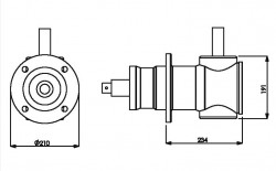 Getriebe 1000 U/M SR 620 Linker aussen Fl&uuml;gel