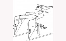 Zug&ouml;se f&uuml;r Obenanh&auml;ngung McConnel SR15-6 / Bomford Cutlass460. Mit Drehauge 40 mm