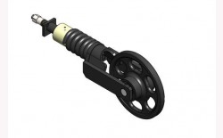 Vordere Laufrolle mit Spanner komplett RC56
