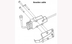 Bowdernkabel 2.5mtr. f&uuml;r Rotor ein-aus Schaltung